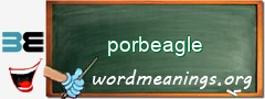 WordMeaning blackboard for porbeagle